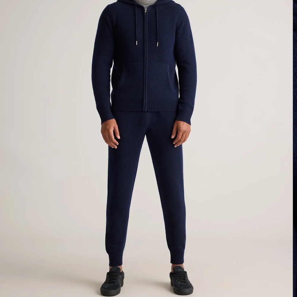 Quince men’s Mongolian Cashmere Full-Zip Hoodie, sz M - Picture 8 of 12